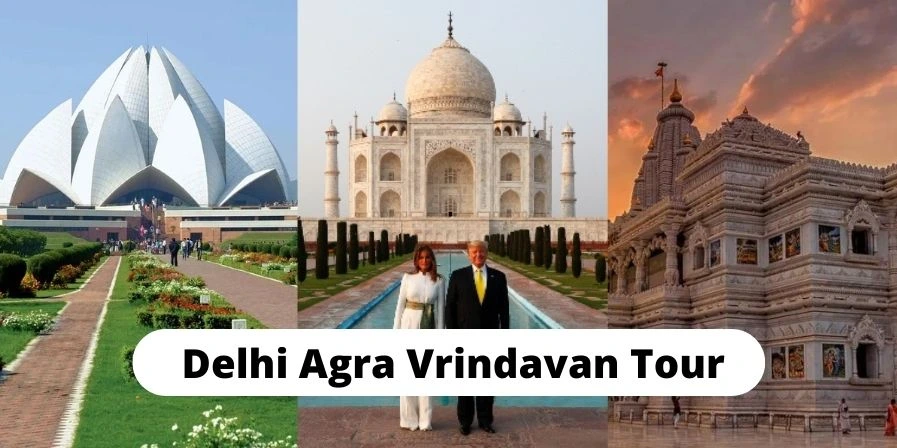 Delhi Agra Jaipur via Vrindavan tour